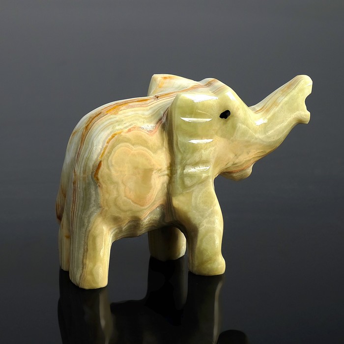 Сувенир «Слон», 10 см, оникс 