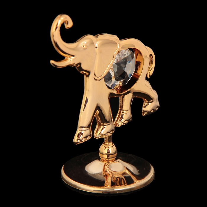 Сувенир «Слон», 3×6×5 см, с кристаллами Сваровски 