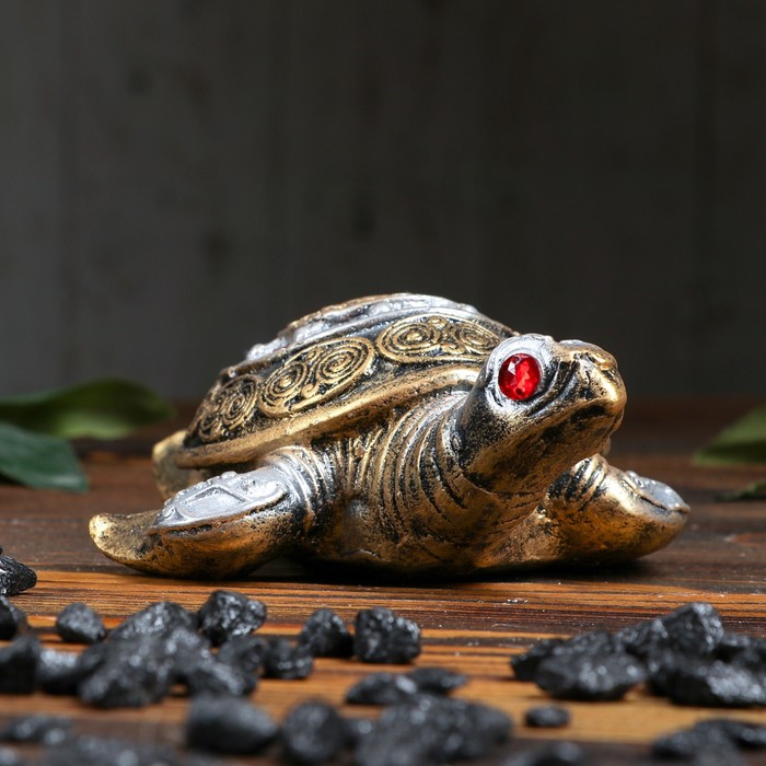 Сувенир "Черепаха" со стразами, 5 см 