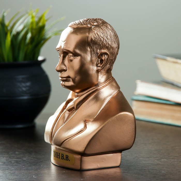 Бюст Путин средний бронза 16 см 
