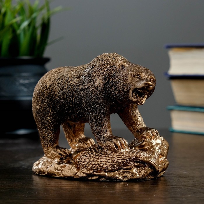 Фигура "Медведь хозяин тайги" 10 × 13 бронза 