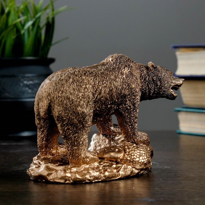 Фигура "Медведь хозяин тайги" 10 × 13 бронза 