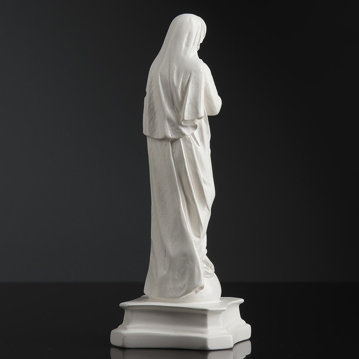 Фигура "Дева Мария с младенцем" белая 25 см 
