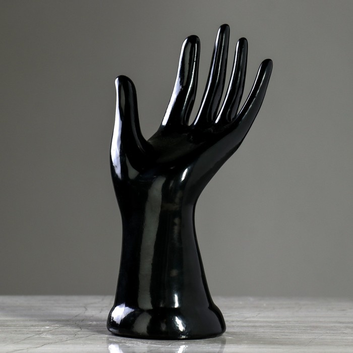 Статуэтка "Рука", черная, 22 см 