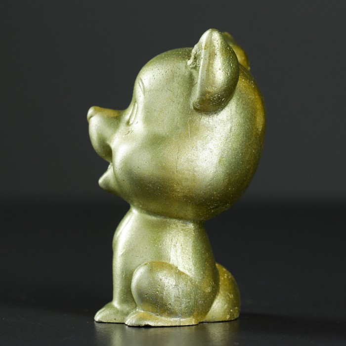 Фигура "Веселый лисенок" золото 8,5х5 см 