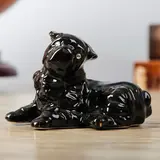 Статуэтка "Собака Шарпей", чёрный глянец, 8 см 