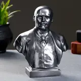 Бюст Ленин большой металлик 17 см  - фото 2