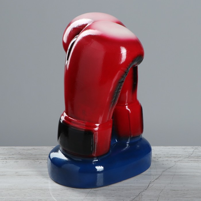 Сувенир-статуэтка Керамический кубок "Боксерские перчатки" красный 