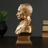 Бюст Путин бронза,золото 19 см  - фото 2