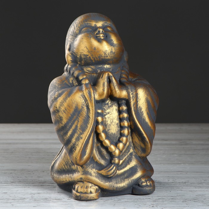 Сувенир "Монах" золотой, 26 см 