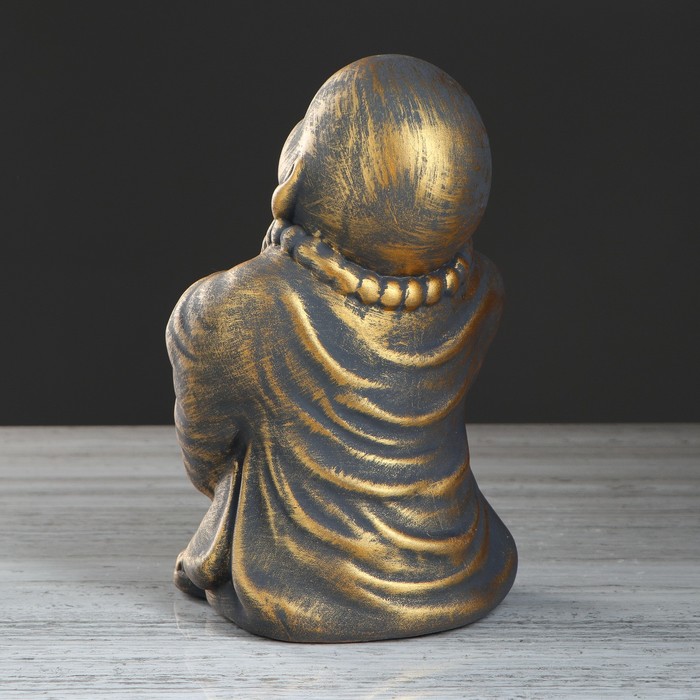 Сувенир "Монах" золотой, 26 см 