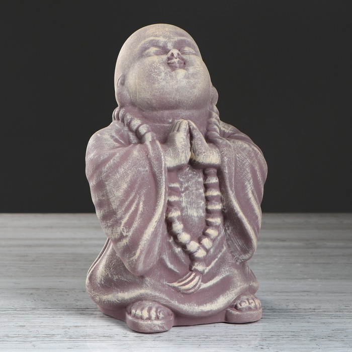 Сувенир "Монах" под камень, коричневая, 23 см 