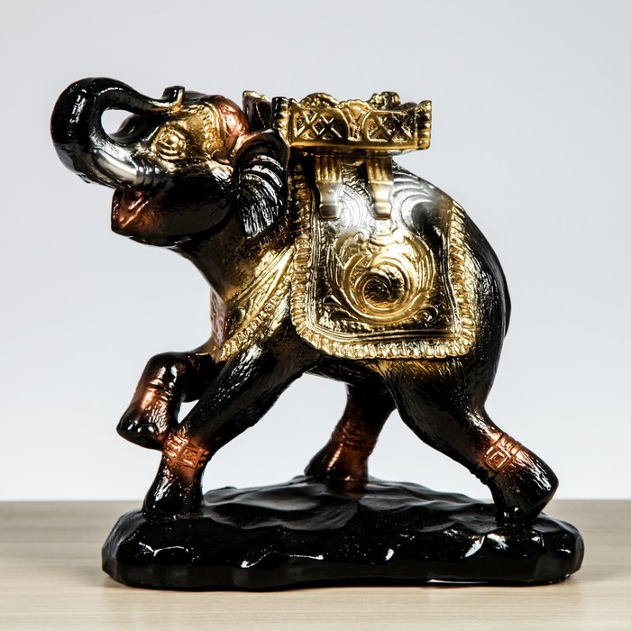 Сувенир "Слон" 25 см, чёрный 