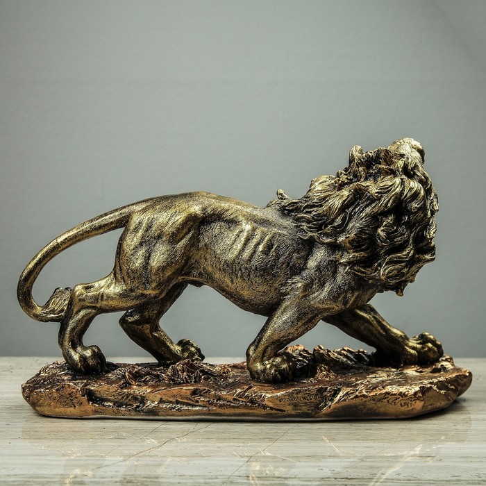Сувенир-статуэтка средняя "Лев рычащий" 24 см, микс 