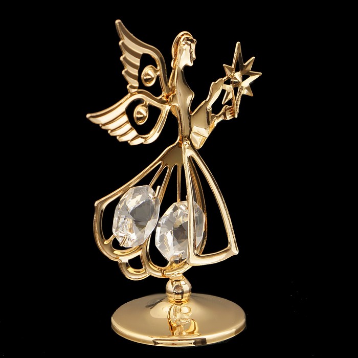 Сувенир «Ангел», 7,5×5×3 см, с кристаллами Сваровски 