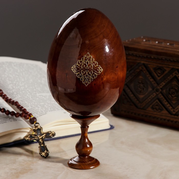 Яйцо сувенирное "Богоматерь Казанская", на подставке, крупноликая 