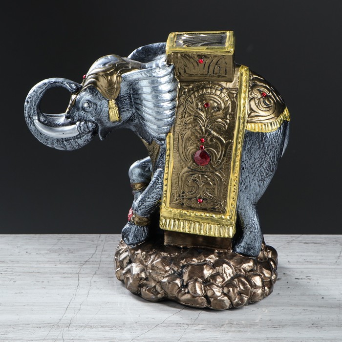 Статуэтка "Слон на камнях" бронза, 25 см 