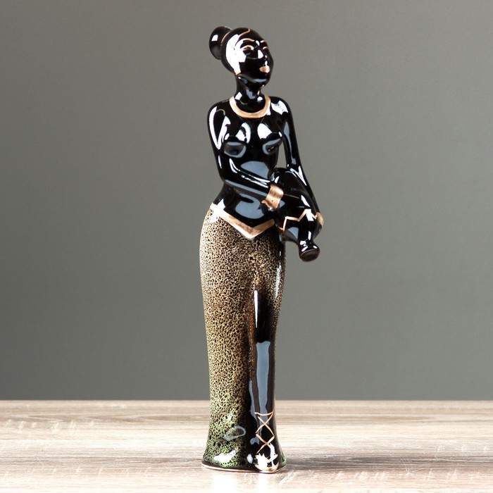 Сувенир-статуэтка средняя "Эфиопка с кувшином", 31 см, микс 
