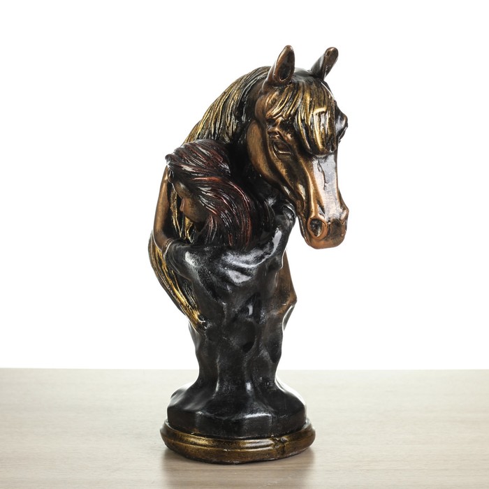 Статуэтка "Девушка с конем", бронза, 36 см, микс 