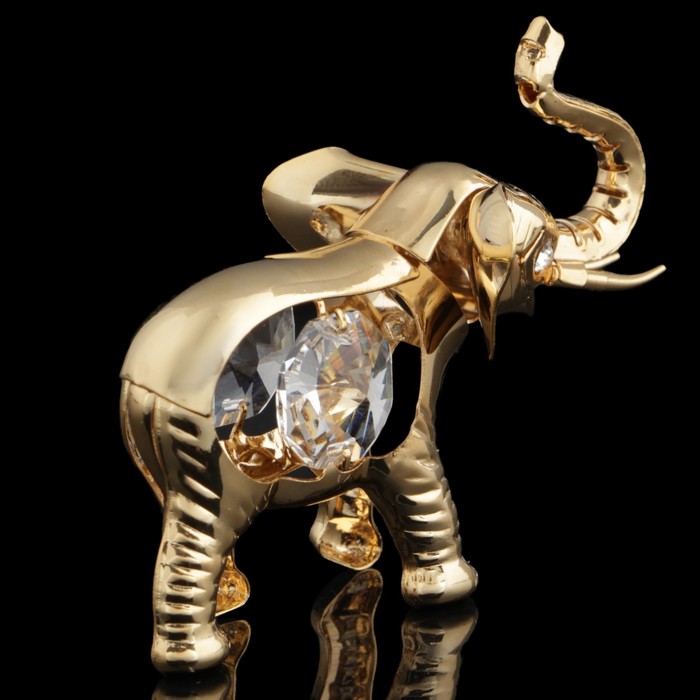 Сувенир «Слонёнок», 6×2,7×5 см, с кристаллами Сваровски 