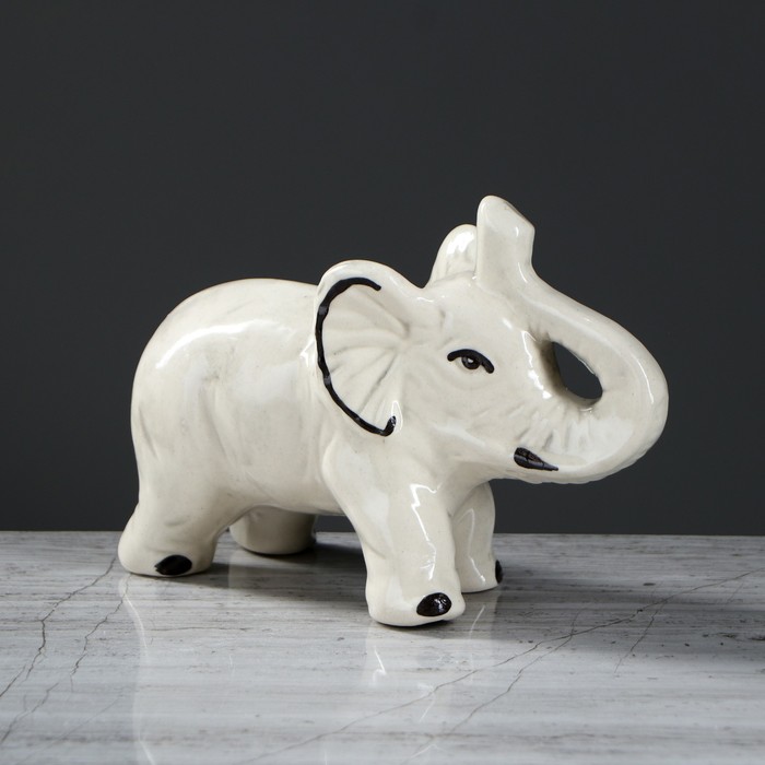 Набор сувениров "Слоны" глазурь (7 предметов) 