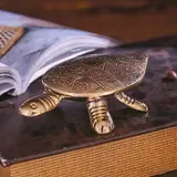 Сувенир латунь "Черепаха шкатулка" 12х7х3 см 