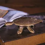 Сувенир латунь "Черепаха шкатулка" 12х7х3 см  - фото 3