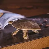 Сувенир латунь "Черепаха шкатулка" 12х7х3 см  - фото 4