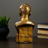 Бюст Сталина, бронза 12х24см  - фото 3