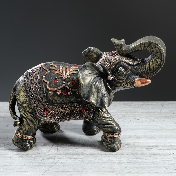 Статуэтка "Слон классный" бронза, 26 см, микс 
