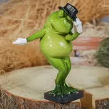 Сувенир полистоун "Лягушка Джексон" 12х16,5х10 см 