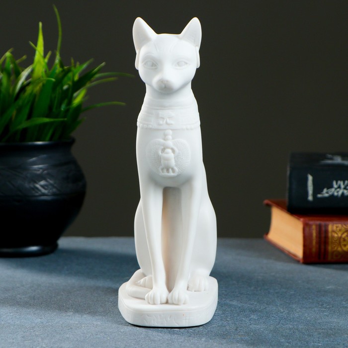 Фигура "Кошка египетская 20см / мраморная крошка 
