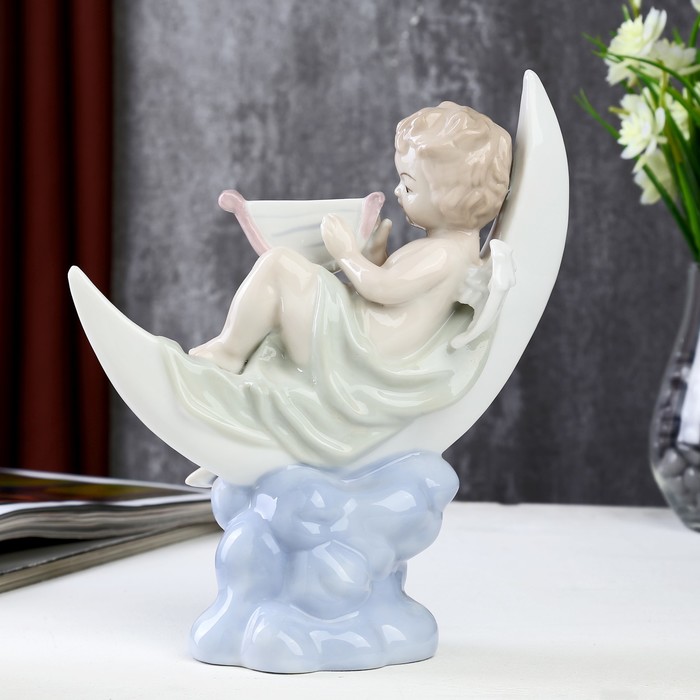 Сувенир керамика "Ангел  с музыкальным инструментом" цветной 21,5х9х19 см 
