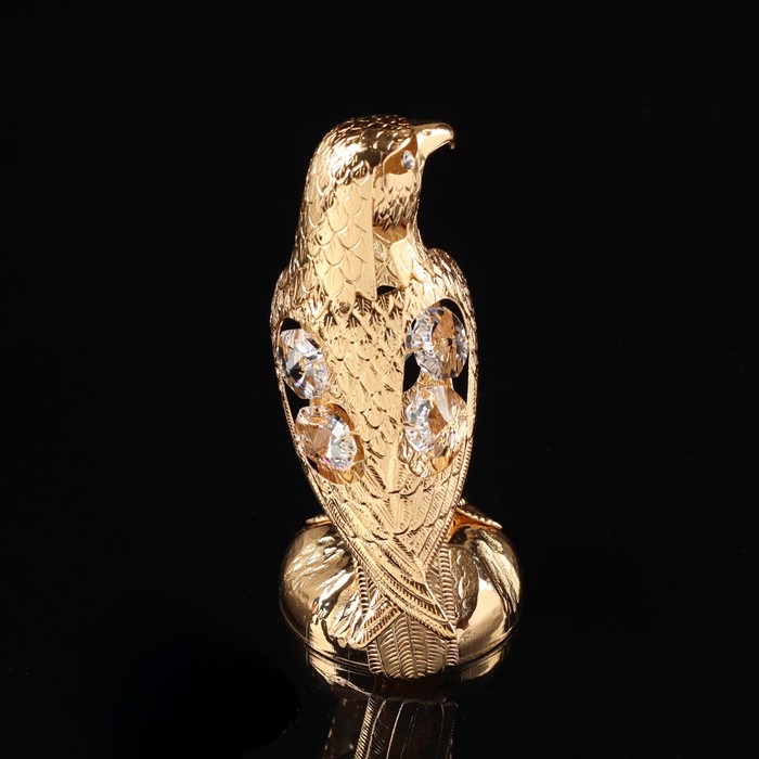 Сувенир «Орёл», 5×6×11 см, с кристаллами Сваровски 