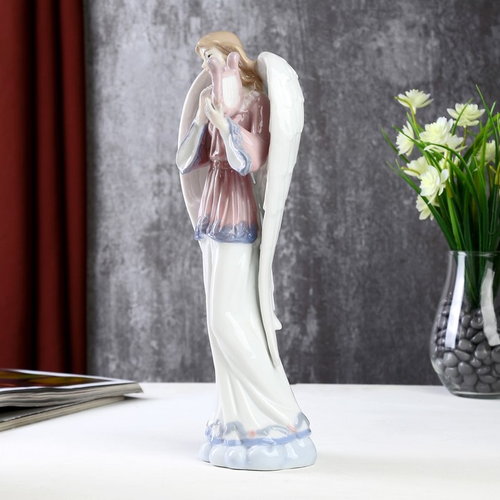 Сувенир керамика "Девушка-ангел с лирой" 31х9х13 см 