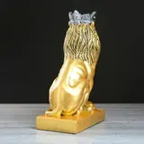 Статуэтка "Лев №9 царь" золото  - фото 4