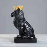 Статуэтка "Лев №9 царь" чёрный  - фото 3