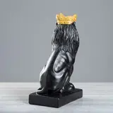 Статуэтка "Лев №9 царь" чёрный  - фото 4