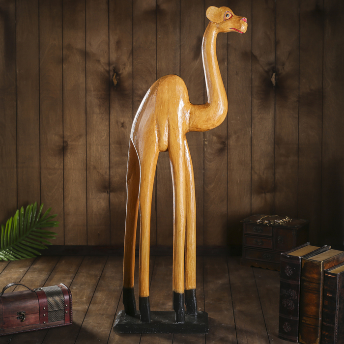 Сувенир дерево "Счастливый верблюд" 15х30х100 см 