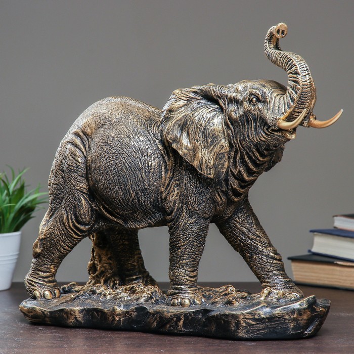Фигура "Слон" бронза 43х18х35см 
