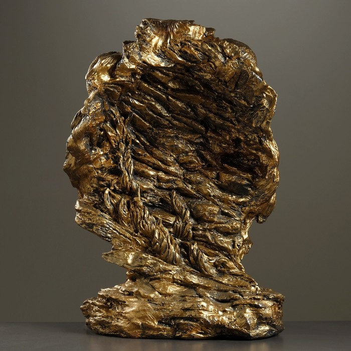 Фигура "Голова льва" огромная 43х33х68см бронза 