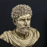 Сувенир полистоун бюст "Аристотель" 35,5х22,3х13,5 см  - фото 4