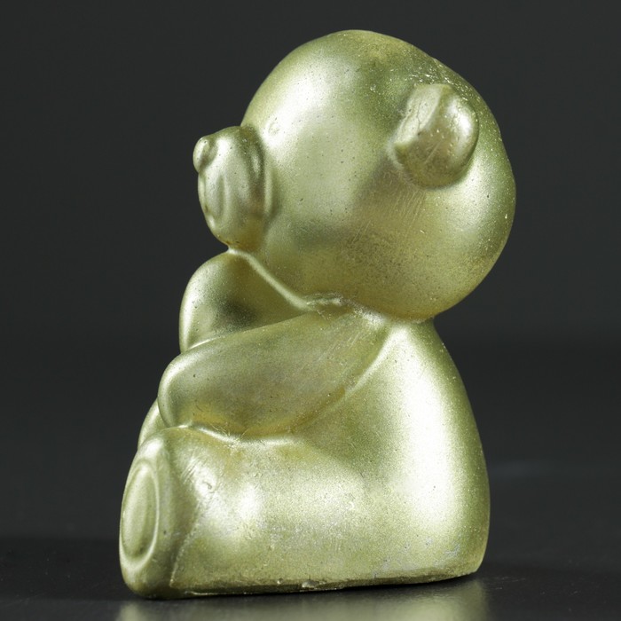 Фигура "Мишулька" золото 7,5х7х5,5 см 