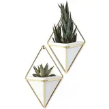 Декор для стен Trigg, белый, латунь 