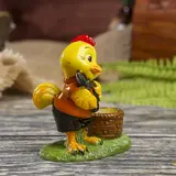 Сувенир "Петушок — садовник" с подсвечником МИКС  - фото 3