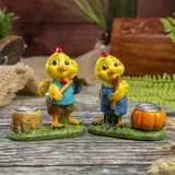 Сувенир "Петушок — садовник" с подсвечником МИКС  - фото 6