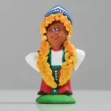 Сувенир-статуэтка малая "Русская Казачка" МИКС 