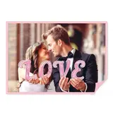 Буквы для фото "LOVE" (цвет розовый)  - фото 2