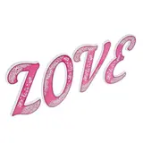 Буквы для фото "LOVE" (цвет розовый)  - фото 4