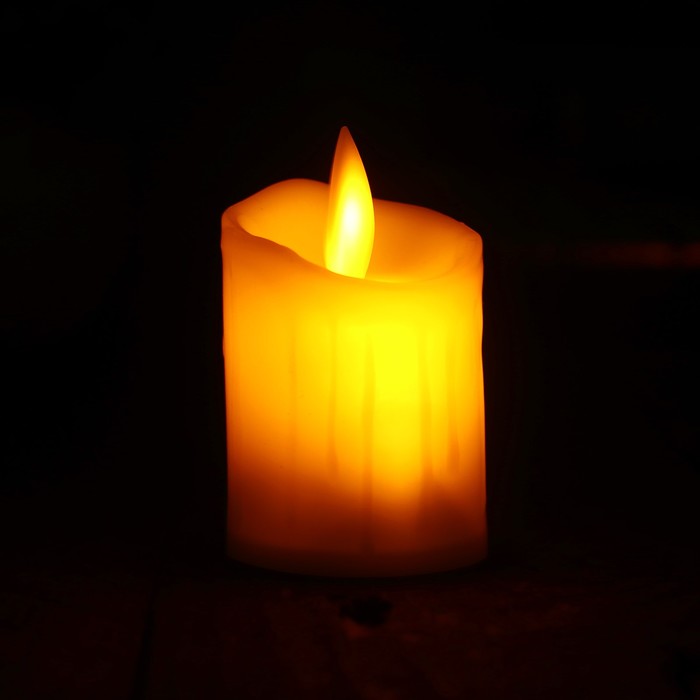 Свеча светодиодная "Гламур", горит жёлтым 